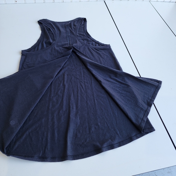 Lululemon Women's Split Back Racerback Black Tank Top Stretch Sleveless Sz XS - Picture 9 of 12